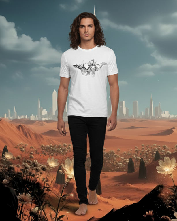 The Unchartered Whale - Unisex organic cotton t-shirt